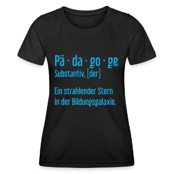 Pädagoge Pädagogen Schule Lehrer Unterricht - Frauen Funktions-T-Shirt - Schwarz - Vorne - AI Model Female 172 light (172cm)