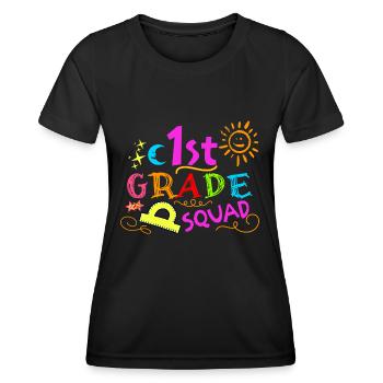 First Grade Squad - Women's Functional T-Shirt - black - Front - AI Model Female 172 light (172cm)