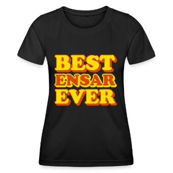 Ensar First Name Funny Gift - Women's Functional T-Shirt - black - Front - AI Model Female 172 light (172cm)