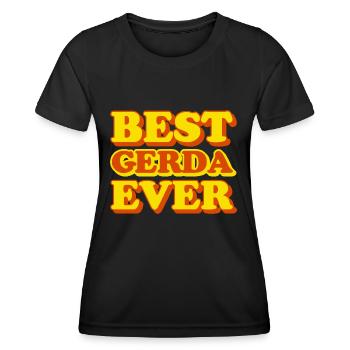 Gerda Vorname Lustiges Geschenk - Frauen Funktions-T-Shirt - Schwarz - Vorne - AI Model Female 172 light (172cm)