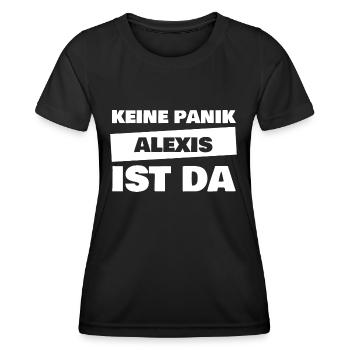 Vorname Alexis - Frauen Funktions-T-Shirt - Schwarz - Vorne - AI Model Female 172 light (172cm)