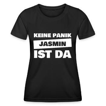 Vorname Jasmin - Frauen Funktions-T-Shirt - Schwarz - Vorne - AI Model Female 172 light (172cm)