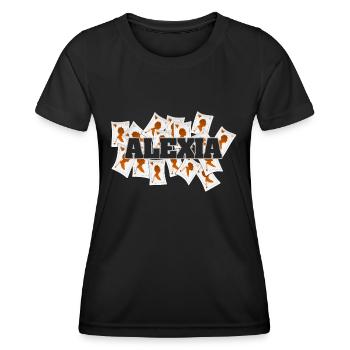 Geschenk für Alexia - Frauen Funktions-T-Shirt - Schwarz - Vorne - AI Model Female 172 light (172cm)
