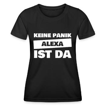 Vorname Alexa - Frauen Funktions-T-Shirt - Schwarz - Vorne - AI Model Female 172 light (172cm)