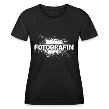 Fotografin als Job - Frauen Funktions-T-Shirt - Schwarz - Vorne - AI Model Female 172 light (172cm)
