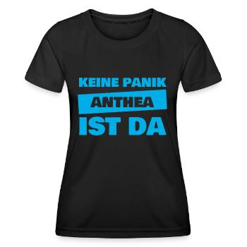 Anthea as a given name - Women's Functional T-Shirt - black - Front - AI Model Female 172 light (172cm)