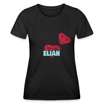 Eliah als Kostbar - Frauen Funktions-T-Shirt - Schwarz - Vorne - AI Model Female 172 light (172cm)