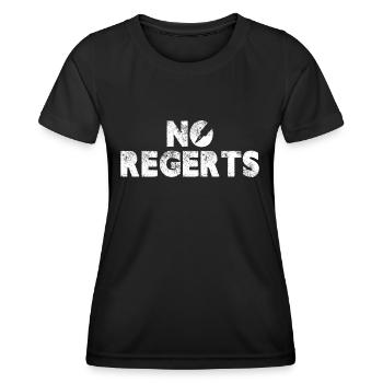 Aucun regret Body Art Tattoo Artwork Skin Artist - T-shirt sport Femme - noir - Devant - AI Model Female 172 light (172cm)
