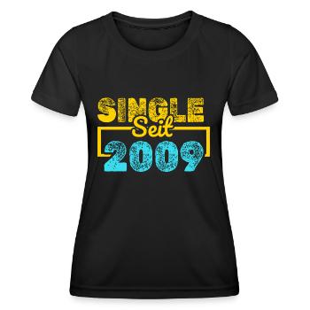 depuis 2009 - T-shirt sport Femme - noir - Devant - AI Model Female 172 light (172cm)