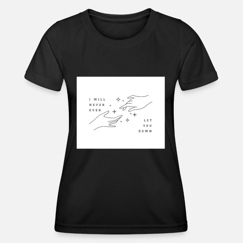 never ever - Women's Functional T-Shirt - black