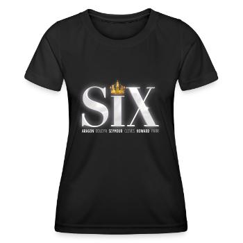 SIX Logo 2 - Frauen Funktions-T-Shirt - Schwarz - Vorne - AI Model Female 172 light (172cm)