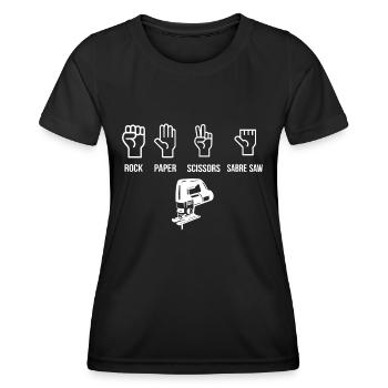 Menuisier menuisier menuisier - T-shirt sport Femme - noir - Devant - AI Model Female 172 light (172cm)