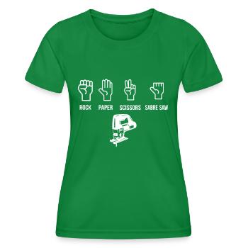 Zimmermann Tischler Schreiner - Frauen Funktions-T-Shirt - Kelly Green - Vorne - AI Model Female 172 dark (172cm)