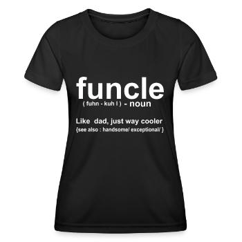 Funcle Definition - Women's Functional T-Shirt - black - Front - AI Model Female 172 light (172cm)