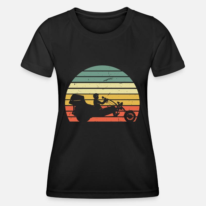 Ride Trike Retro - Women's Functional T-Shirt - black