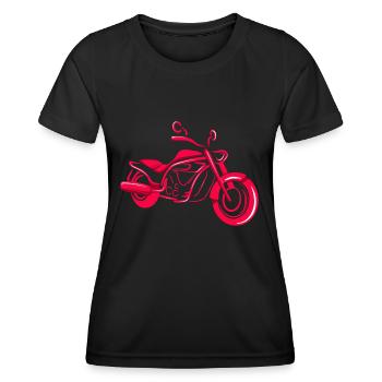 Motorbike Minimalist - Women's Functional T-Shirt - black - Front - AI Model Female 172 light (172cm)