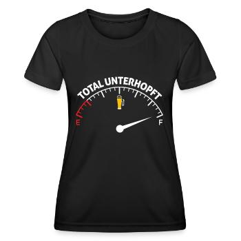 total unterhopft tachometer - Frauen Funktions-T-Shirt - Schwarz - Vorne - AI Model Female 172 light (172cm)