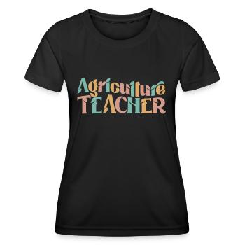 Agricultural teacher training of the future - Women's Functional T-Shirt - black - Front - AI Model Female 172 light (172cm)