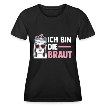 Braut Junggesellenabschied Junggesellinnenabschied - Frauen Funktions-T-Shirt - Schwarz - Vorne - AI Model Female 172 light (172cm)