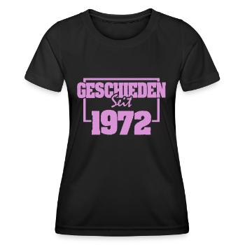 Ehe 1972 - Frauen Funktions-T-Shirt - Schwarz - Vorne - AI Model Female 172 light (172cm)