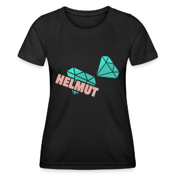 Papa Helmut - T-shirt sport Femme - noir - Devant - AI Model Female 172 light (172cm)