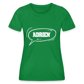 Geschenk für Adrien - Frauen Funktions-T-Shirt - Kelly Green - Vorne - AI Model Female 172 dark (172cm)