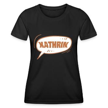Kathrin Kathrin - T-shirt sport Femme - noir - Devant - AI Model Female 172 light (172cm)