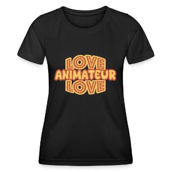 Animateur als Job - Frauen Funktions-T-Shirt - Schwarz - Vorne - AI Model Female 172 light (172cm)