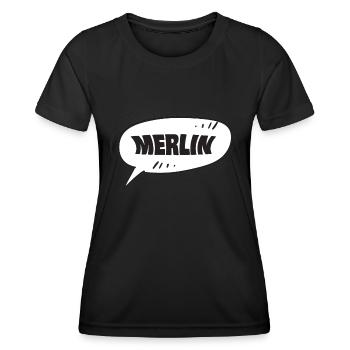 Merlin Merlin - T-shirt sport Femme - noir - Devant - AI Model Female 172 light (172cm)