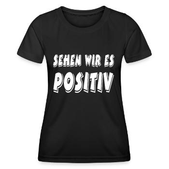 Positiv - Frauen Funktions-T-Shirt - Schwarz - Vorne - AI Model Female 172 light (172cm)