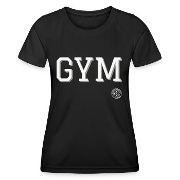 gym - Frauen Funktions-T-Shirt - Schwarz - Vorne - AI Model Female 172 light (172cm)