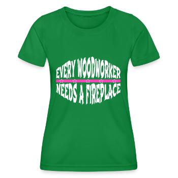 best carpenter baby and toddler shirts hearbeat - Frauen Funktions-T-Shirt - Kelly Green - Vorne - AI Model Female 172 dark (172cm)