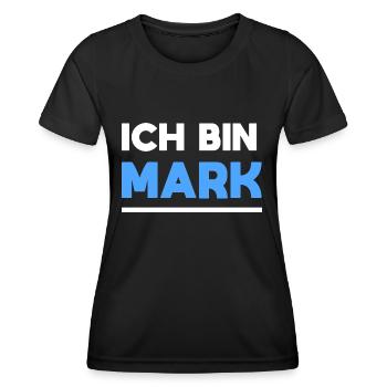 Mark Name Spruch für stolze Marks - Frauen Funktions-T-Shirt - Schwarz - Vorne - AI Model Female 172 light (172cm)