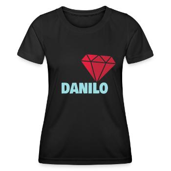 Precious Danilo - Women's Functional T-Shirt - black - Front - AI Model Female 172 light (172cm)