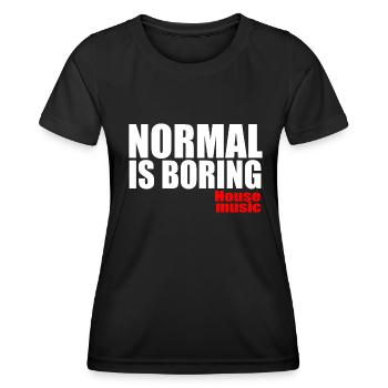 House music - Women's Functional T-Shirt - black - Front - AI Model Female 172 light (172cm)