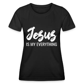 Jesus Gift Proverbs - Women's Functional T-Shirt - black - Front - AI Model Female 172 light (172cm)