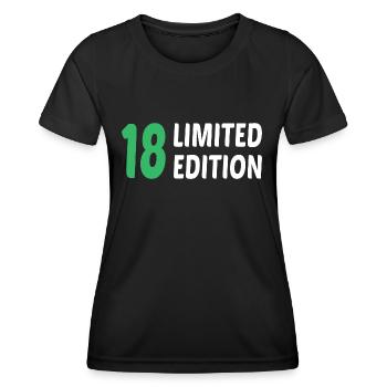 18th Birthday Gift Legal Age - Women's Functional T-Shirt - black - Front - AI Model Female 172 light (172cm)
