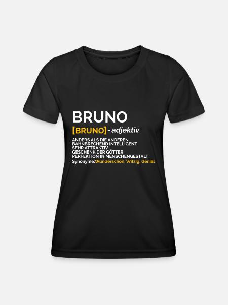 Bruno - Frauen Funktions-T-Shirt - Schwarz