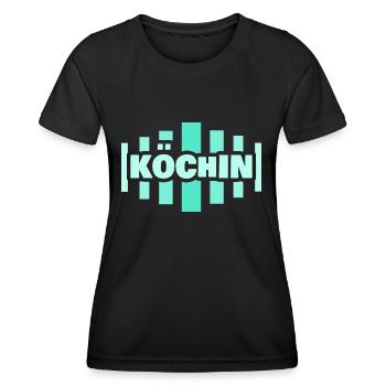 Köchin als Beruf - Frauen Funktions-T-Shirt - Schwarz - Vorne - AI Model Female 172 light (172cm)