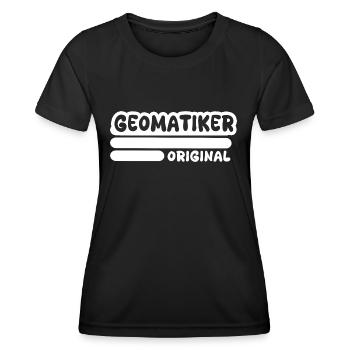 Gift for geomatics engineers - Women's Functional T-Shirt - black - Front - AI Model Female 172 light (172cm)