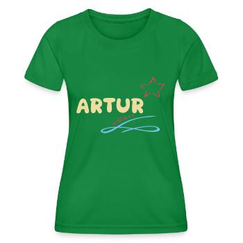 Gift for Artur - Women's Functional T-Shirt - kelly green - Front - AI Model Female 172 dark (172cm)