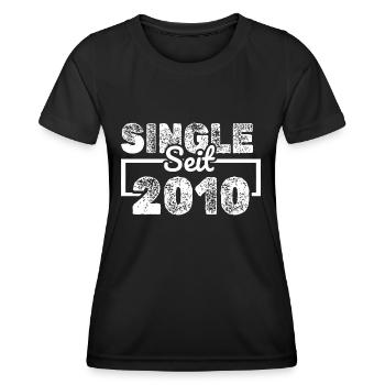 Single 2010 - Frauen Funktions-T-Shirt - Schwarz - Vorne - AI Model Female 172 light (172cm)
