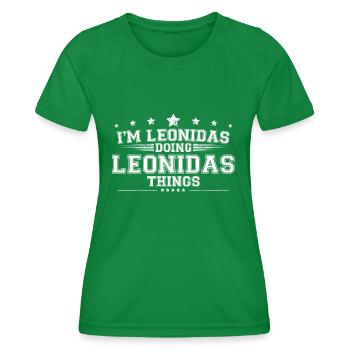 Leonidas - T-shirt sport Femme - vert - Devant - AI Model Female 172 dark (172cm)