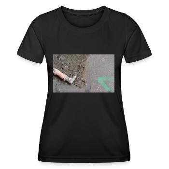 La jambe de poupée manquante - T-shirt sport Femme - noir - Devant - AI Model Female 172 light (172cm)