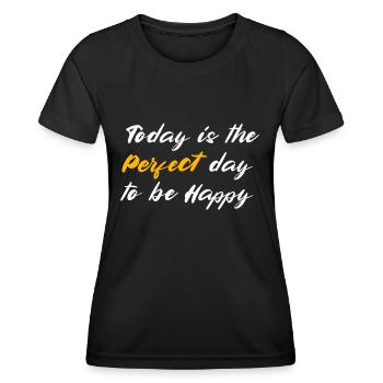 Journée parfaite du vendredi - T-shirt sport Femme - noir - Devant - AI Model Female 172 light (172cm)
