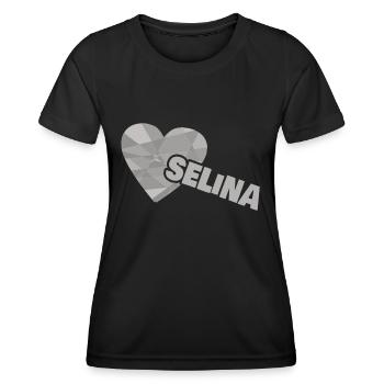Geschenk für Selina - Frauen Funktions-T-Shirt - Schwarz - Vorne - AI Model Female 172 light (172cm)