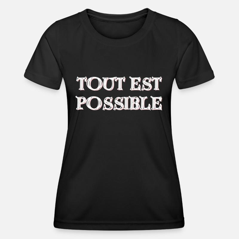 Anything is Possible - Women's Functional T-Shirt - black