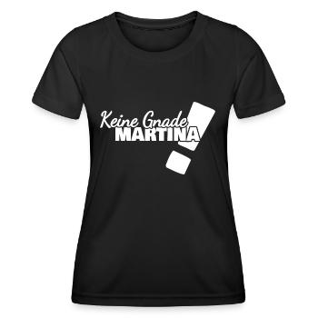 Lustig Martina - Frauen Funktions-T-Shirt - Schwarz - Vorne - AI Model Female 172 light (172cm)