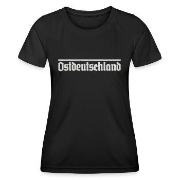 Ostdeutschland Ossi Osten - Frauen Funktions-T-Shirt - Schwarz - Vorne - AI Model Female 172 light (172cm)