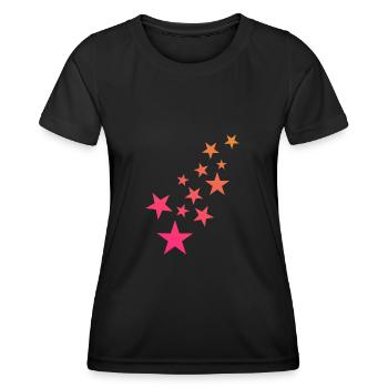 Astérisque motif décoration - T-shirt sport Femme - noir - Devant - AI Model Female 172 light (172cm)
